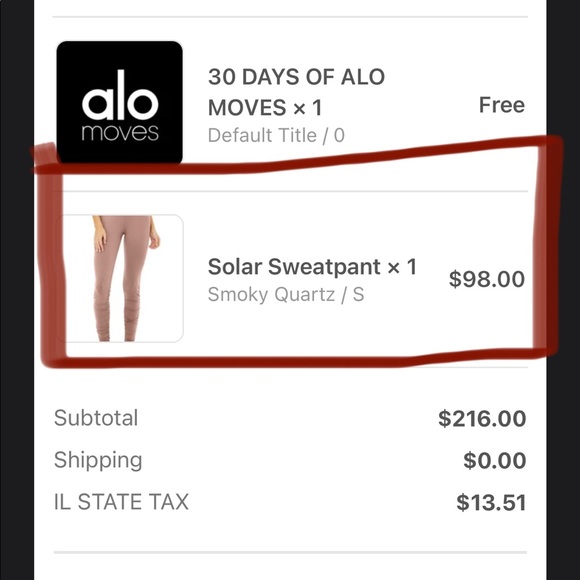 Alo Yoga solar sweatpants - Picture 5 of 6
